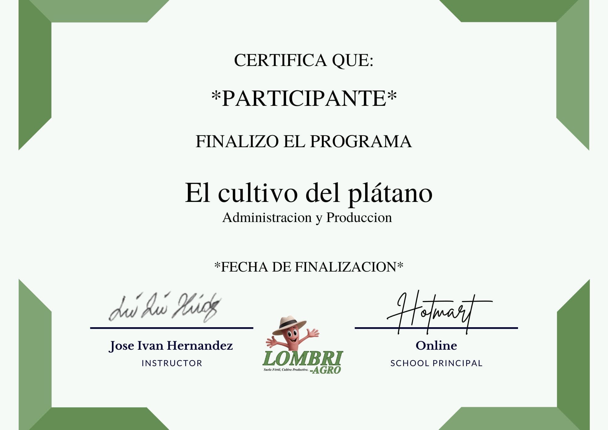 El cultivo de platano